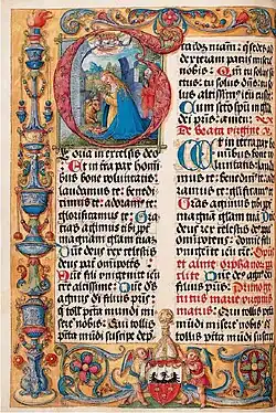 Страница из Молитвенника Эразма Чолека