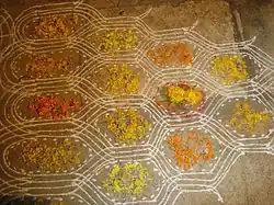 Колам из сухой рисовой муки, 2007 год