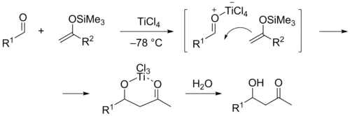 Использование силильных енолятов в альдольной конденсации