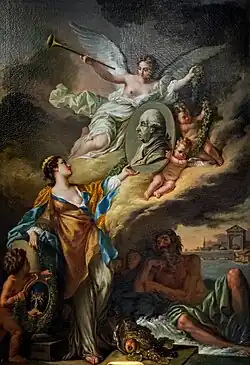 Аллегория наводнения на реке Тарн и преодоления его последствий, 1768