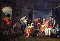 «Велизарий принимает гостеприимство крестьянина», Жан-Франсуа Пьера Пейрон, 1779