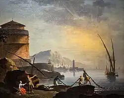 Mорской пейзаж. Холст, масло. Музей Энгра-Бурделя, Монтобан