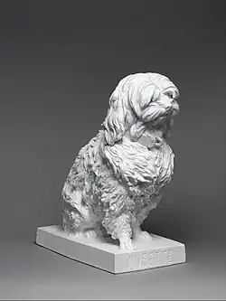 Мюзетта, мальтийская болонка. 1855–1868. Фарфор. Севр