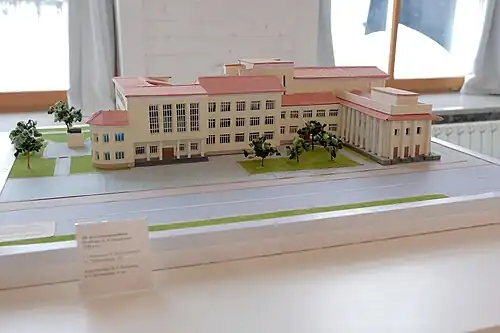 Макет здания в музее УрГАХУ