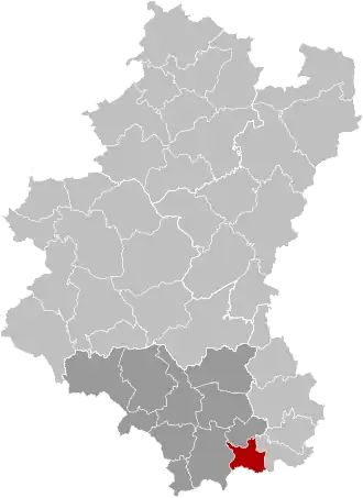 Расположение муниципалитета на карте провинции