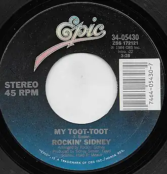 Обложка сингла Рокин Сидни «My Toot Toot» ()