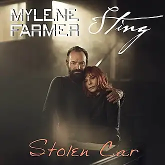 Обложка сингла Милен Фармер и Стинга «Stolen Car» ()