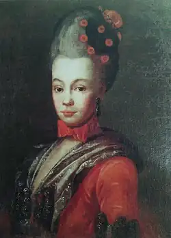 Надежда Васильевна Озерова, ур. Скарятина,портрет 1760-х гг.