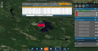 Снимок NASA FIRMS в веб-браузере