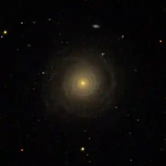NGC 4977 (
  
    
      
        μ
        =
        7
        
          ,
        
        
          3
          
            ∘
          
        
      
    
    {\displaystyle \mu =7{,}3^{\circ }}
  
)