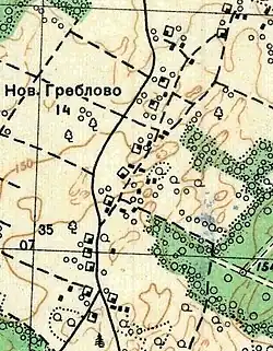 План деревни Новое Греблово