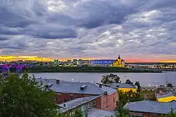 Вид на Канавинский мост и Стрелку