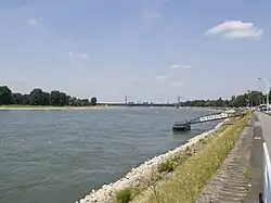 Рейн в Пемпельфорте (на заднем плане Мост Теодора Хойса)