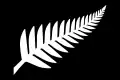 Silver Fern (Black & White) by Kyle Lockwood