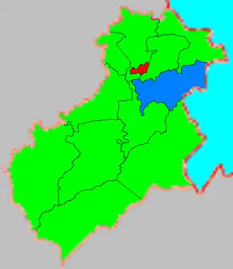 Начевский сельсовет на карте