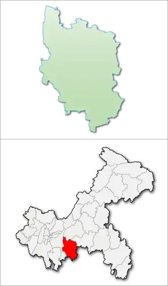 Наньчуань на карте