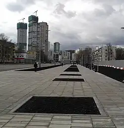 Проспект Маршала Жукова в районе станции — 2 апреля 2021 года