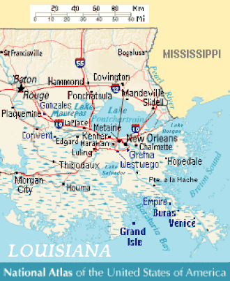 Баратария (в правом нижнем углу)