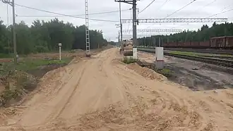 Строительство второго пути, июнь 2013