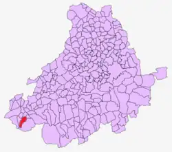 Расположение муниципалитета на карте провинции