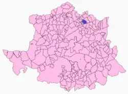 Расположение муниципалитета Наваконсехо на карте провинции