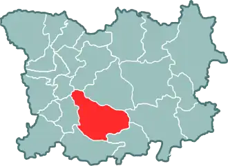 Новогрудский повет на карте