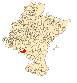 Расположение муниципалитета на карте провинции