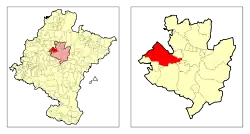 Расположение муниципалитета на карте провинции