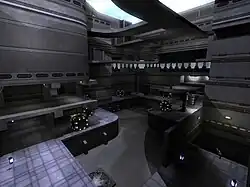 Один из уровней, рассчитанных на перемещение по высоте