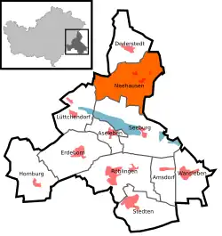 Нехаузен на карте коммуны