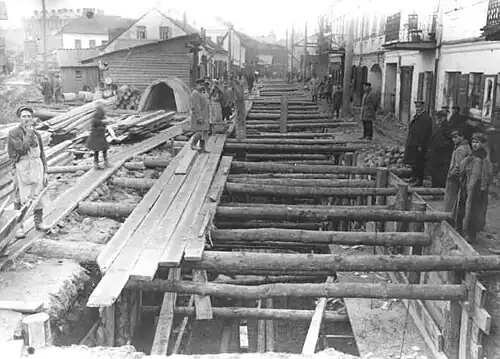 Река Немига включается в железобетонный коллектор.