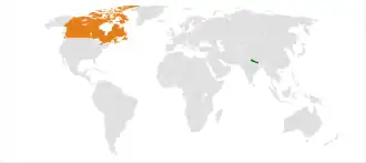 Непал и Канада