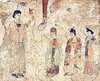 Вербное воскресенье на несторианских фресках в Китае, VII—VIII вв.