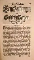Neue Zeitungen von Gelehrten Sachen, 1720