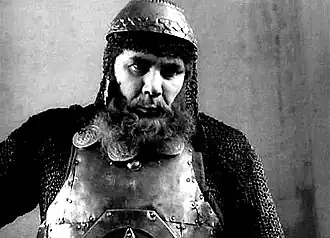 Сергей Блинников в роли Твердило в фильме «Александр Невский»