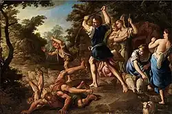 Моисей защищает дочерей Иофора. Между 1660 и 1695. Холст, масло. Частное собрание