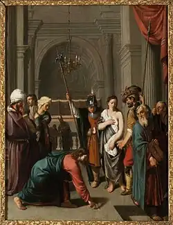 Христос и женщина, взятая в прелюбодеянии. Между 1625 и 1634. Дерево, масло. Музей монастыря Святой Екатерины, Утрехт