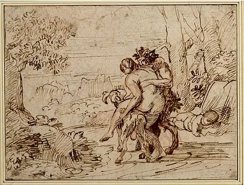 Рисунок Пуссена из галереи Альбертина