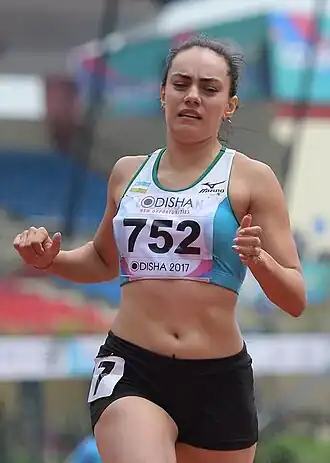 Нигина Шарипова на Чемпионате Азии по лёгкой атлетике