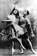 Анна Павлова и Вацлав Нижинский в балете