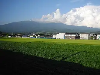 Вид на город Никахо и гору Тёкай