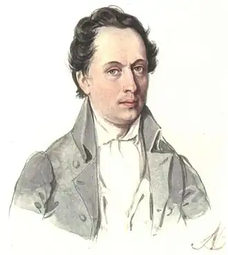 Портрет Л.Немировского (работы Николая Бестужева) 1843. Музей им. А. С. Пушкина (Музей частных коллекций).