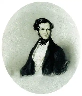 Н. Д. Киселёв на портрете работы А. Э. Чалона. 1838