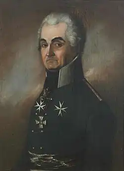 Неизвестный художник. «Портрет генерал-лейтенанта Лебедева». Холст, масло. 75 × 57 см. Иркутский областной художественный музей (инв. № Ж-773)