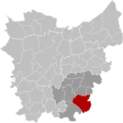 Расположение муниципалитета на карте провинции