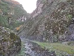 Каньон реки к югу от села Нисакяла