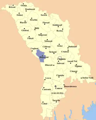 Ниспоренский район на карте