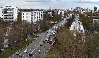 Панорамный вид на проспект Ленина