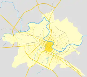 Территория Нижнего посада на современной карте Вологды