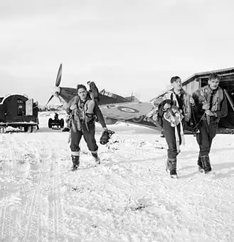 Британские летчики на аэродроме Североморск-1